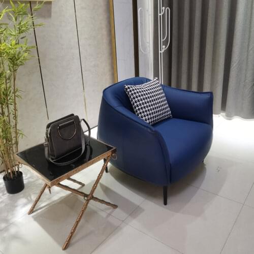 Italian leisure chair Nordic style single sofa luxury designer living room leisure chair lazy reclining chair tiger chair