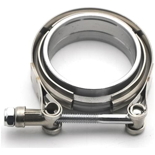 3.5"Inch SUS 304 Steel Stainless Exhaust V Band Clamp Flange Kit Quick Release Clamp Male Female Flange