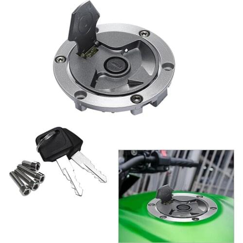 Fuel Gas Tank Cap Cover Lock Key For Kawasaki EX250 Ninja 250R EX300 ER250 ER300 Motorcycle