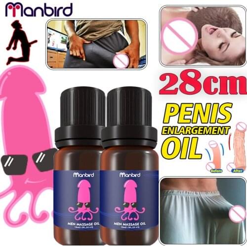 Manbird Oils Enhance Liquid Enlargment Cock Health Care Erection Penis Thickening Growth Big Dick Sex Time Delay Adult Products