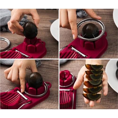 Multifunctional Egg Cutter Stainless Steel Egg Slicer Sectioner Cutter Mold Flower-Shape Luncheon Meat Cutter Kitchen Gadgets