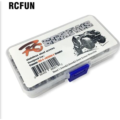 RC Screw Stainless Steel Screws Box Repair Tool Kit for TRX4 Accessories S146