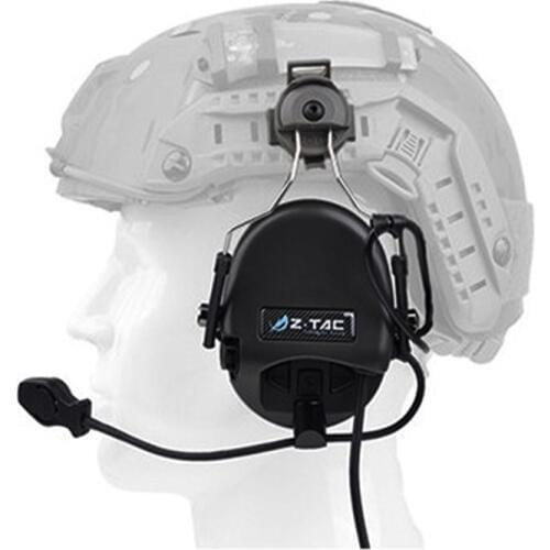 Z Tactical Sordin Headset Noise Canceling Earphone With FAST Helmet Rail Adapter Set For Military Airsoft Hunting Headphone