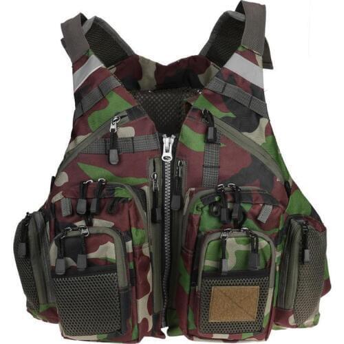 Foam Fishing Life Vest Outdoor Wading Sport Hunting Swimming Floating Safety Life Jacket Waistcoat Multi Pocket Fishing Vest