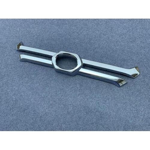 Front engine bumper grille central decorative bright frame Exterior decoration car Accessories For Toyota RAV4 2019 2020
