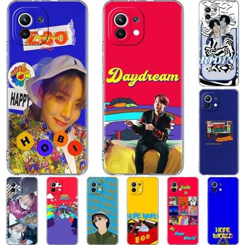 Clear Case for Xiaomi Mi Poco X3 NFC M3 11 10T Lite Phone Soft Cover Note 10 Pro 9T Transparent Celular Bangtan Boys Hope World