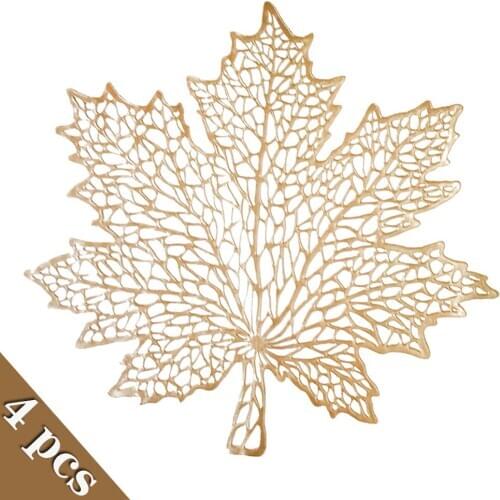 PVC Hollow Out Placemats Table Mat Heat-insulating Coffee Tea Cup Coasters for Kitchen Restaurant Table Ornament