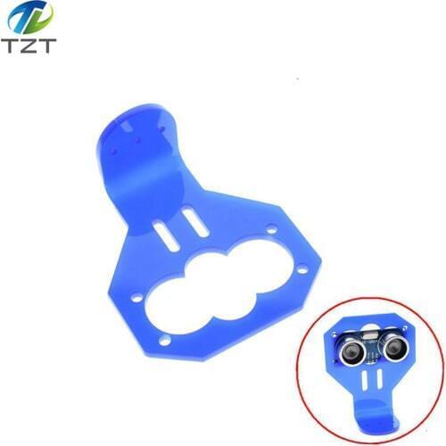 1PCS Cartoon Ultrasonic Sensor Mounting Bracket for HC-SR04 Smart Car Blue Color