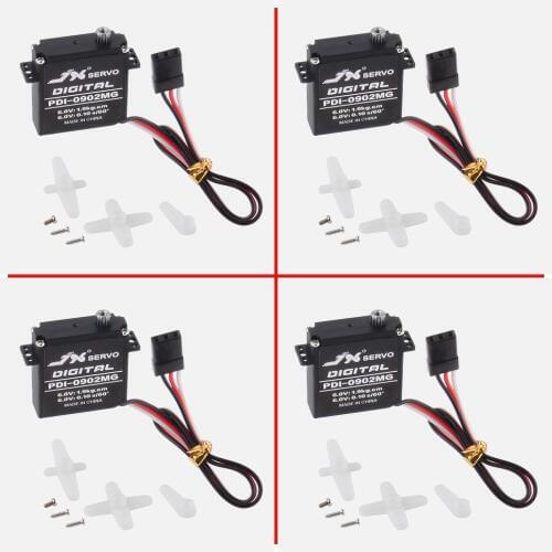 4PCS JX Servo PDI-0902MG 9.4g 2.6kg High Torque Digital Standard Servo For RC Airplane Helicopter