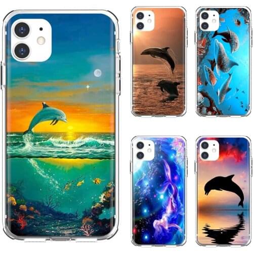 Dance-And-Jumping-dolphins-Water For Xiaomi Redmi 2 S2 3 3S 4 4A 5 5A 5 6 6A 7A 9 9T 9C 9A Pro Pocophone F1 Silicone Case