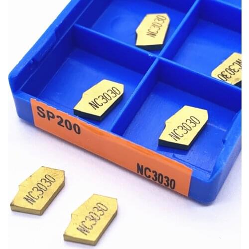 SP200 SP300 SP400 PC9030 NC3020 NC3030 Slotted Carbide Inserts Parting And Grooving Metal Tool Lathe Tool Grooving