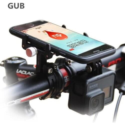 3-in-1 bicycle extension bracket navigation light camera shock mount for 3.5-6.2" mobile phone telescopic aluminum frame