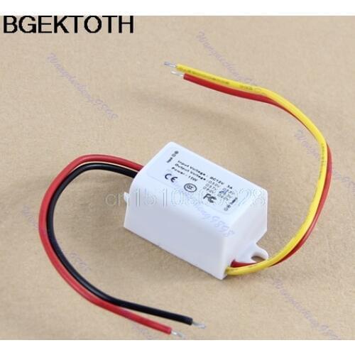 1pc Converter New Waterproof DC Converter 12V Step Down to 5V 3A 15W Power Supply Module
