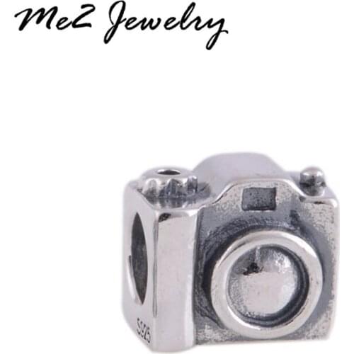 Top Quality Silver Camera Shape Charm Beads Fit Pan Charm Bracelet DIY Original Silver Jewelry