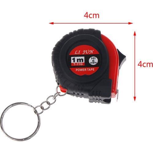 1M Mini Measuring Tape Small Tape Measure Key Chain Retractable Keychain Ruler Pocket Measurement Tape Easy Carry