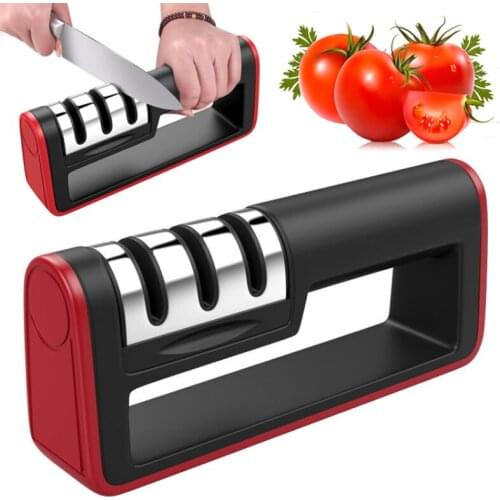 1PC 3 Stages Professional Knife Sharpener Kitchen Sharpening Stone Tungsten Steel And Ceramic Kitchen Knives Accessories Cocina