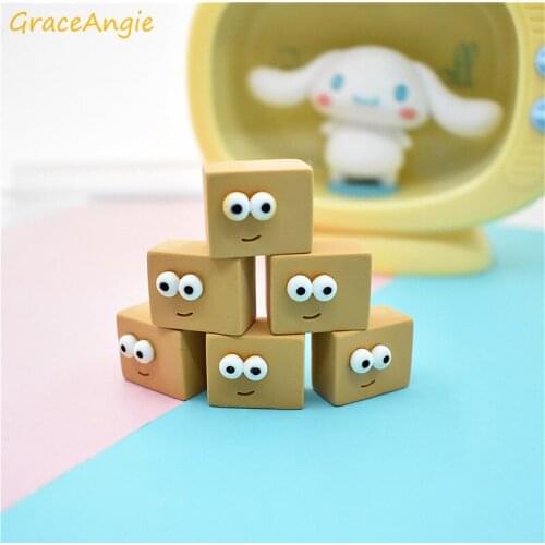 10pcs Cartoons Scrapbooking Crafts Flatback Cabochons big eyes bread Scrapbooking Decorations Hair Clips Embellishments Macoron