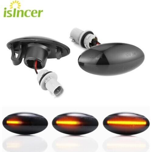 2pcs Dynamic LED Side Marker Turn Signal Lights Indicator Amber Repeater Car Lights For Suzuki Swift Jimmy Vitara SX4