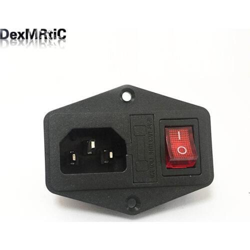 50*30.8mm AC01 accessory makerbot ultimaker 3 in 1 fuse power supply socket high quality three in one socket 10A/250V