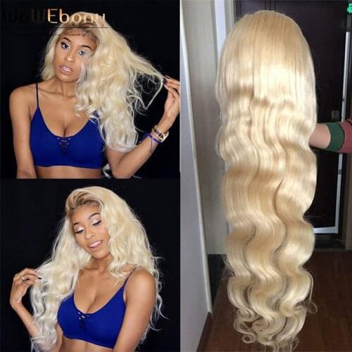 613 Honey Blonde Body Wave Lace Front Human Hair Wigs For Women 4X4 Transparent Lace Closure Wig Pre Plucked Lace Frontal Wig