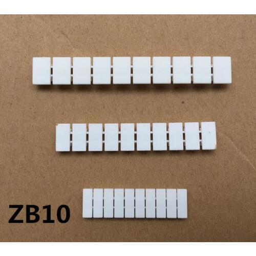 Accessories of terminal block quick tag bar mark bar for UK10N 16N UK35 spring terminal ZB10 without number printed (blank)
