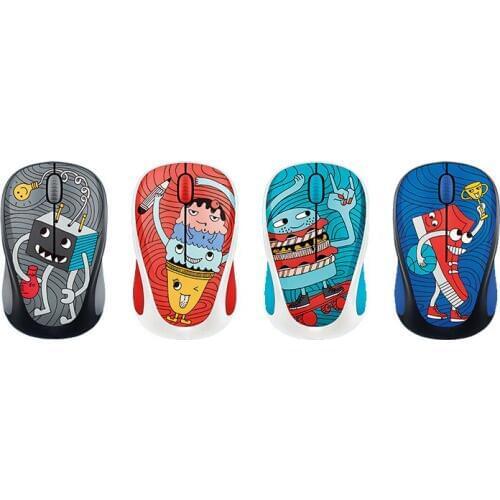 2.4GHz Wireless Optical Mouse Gamer Unique Korean Design Cartoon Wireless Mice with USB Receiver Mouse for PC Gaming Laptops