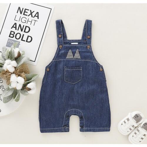 Summer Baby Clothing Boys Girls Jeans Overalls Shorts Toddler Infant Denim Rompers Bebe Pants Bib Clothes
