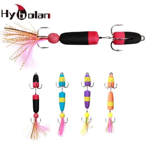 HYBOLAN 1pcs Fishing Lure Soft Lures High Density Foam Bait Swim Bait Bass Artificial Lure Wobblers Minnow Tackle high quality