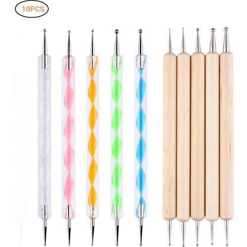 Dotting Tools Embossing Stylus Set for Professional Nail Art Embossing Pattern Clay Sculpting Mandala Rock Painting New Products