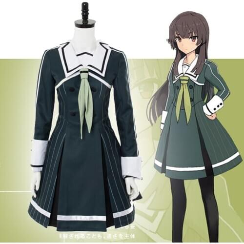 Anime Comic Katana Maidens Toji no Miko Cosplay Costumes Hiyori Juujou Cosplay Costume School Uniforms Clothes Suits Dresses