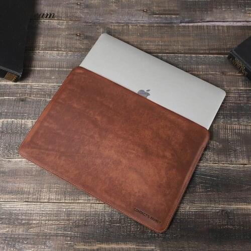 Genuine cowhide leather Multifunction vintage ipad Sleeve Pouch for ipad pro 11 inch 2020 retro ipad case luxury Tablets estuche
