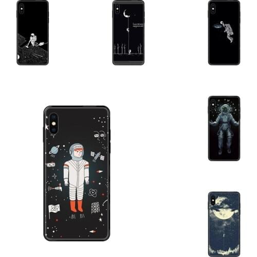 Astronaut Stores For Redmi Note 4 5 5A 6 7 8 8T 9 9S Pro Max Black Soft TPU 2020 New Arrival