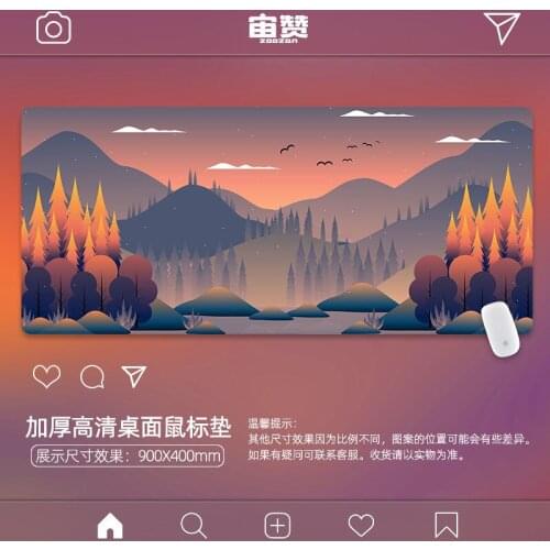 Cute Mouse Pad Comtuper Desk Mat Large XXL Mousepad Kawaii Gaming Accessoroes Laptop Gamer Keyboard MacBook Waterproof Maus Mat