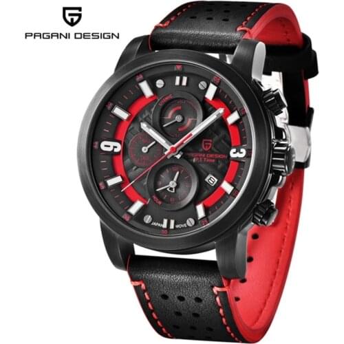 PAGANI Design Japan YM92 Movt Quartz Watch 2021 Fashion Men women Sport Watch Genuine Leather waterproof Wristwatch reloj hombre