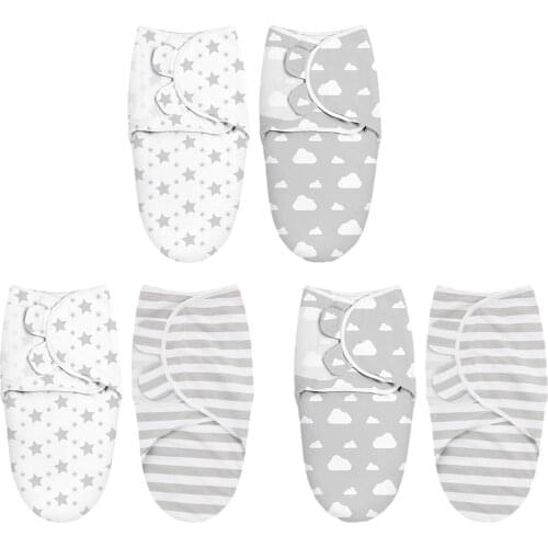 Newborn Baby Swaddle Wraps Parisarc 100% Cotton Soft Infant Newborn Baby Products Blanket & Swaddling Blanket Sleepsack
