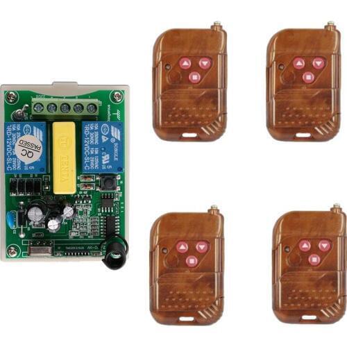 AC 220 V 2CH Wireless remote control switch Motor forward inversion forward/reverse/stop for shutters/gate/projection screen