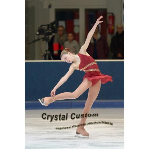 Ice Figure Skating Dress For Kids Fashion New Brand Figure Skating Dress For Competition DR3543