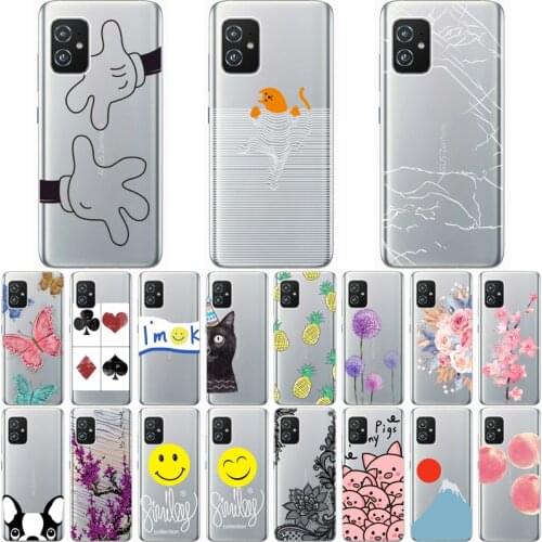 For ASUS ZENFONE 8 ZS590KS Silicone Bags Clear Soft TPU Phone Case For Asus Zenfone 8 ZS590KS Protector case for Funda Coque
