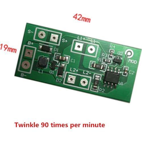 Solar nail controller. 3.7V solar buried lamp control board photoinduced solar street sign lamp circuit board Circuit Boa