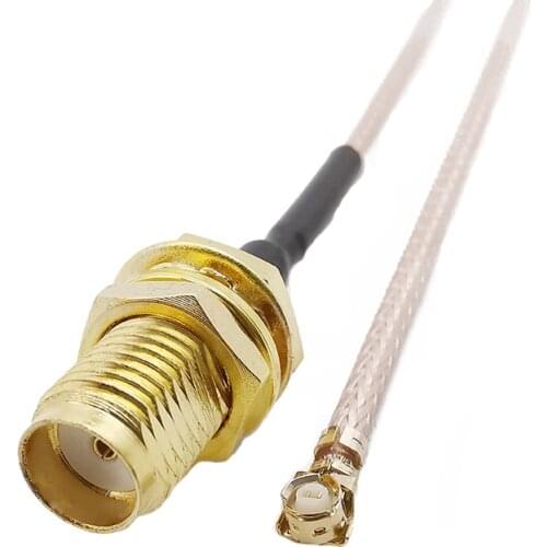RF Pigtail Extension Cable SMA Female Jack Connector Nut Bulkhead To U.FL IPX IPEX RF Coax Adapter Assembly RG178 Cable Jumper