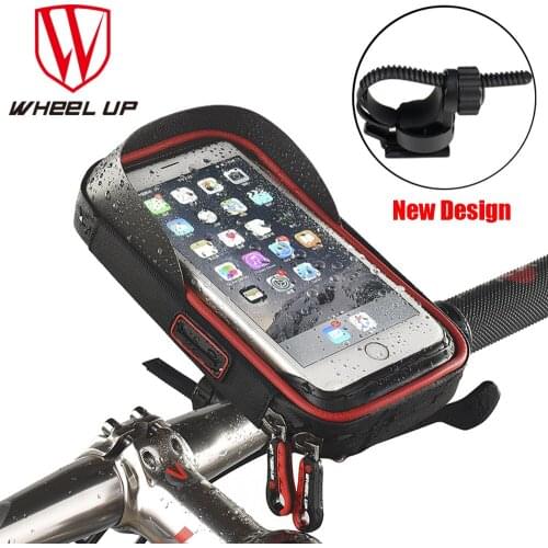 WHeeL UP Rainproof Bicycle Bag Phone Bracket Frame Front Bike Bag Reflective Phone Case Touchscreen Bag MTB Cycling Accessories