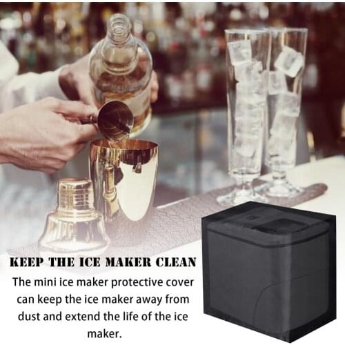 Mini Ice Maker Protective Cover Household Ice Machine Dust Cover High-Quality Oxford cloth fits most brands
