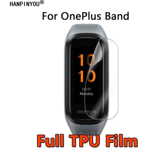 1/10Pcs For OnePlus Band Smart Bracelet Band Ultra Clear Full Cover Soft TPU Hydrogel Film Screen Protector -Not Tempered Glass