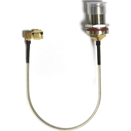 1PC SMA male right angle to N type female bulkhead pigtail cable RG405.086" 20cm/50cm/100cm wholesale price