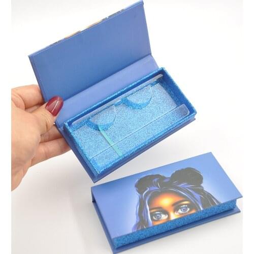 10/30/100Pack Wholesale Lash Boxes Packaging Eyelash Box Package Custom Rectangle Magnetic Makeup Storage Holder Case Vendors