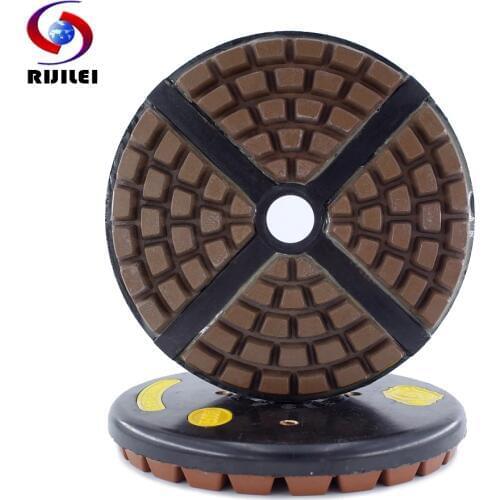 RIJILEI 8inch Diamond Resin Bond Grinding Plate 200mm Diamond Grinding Discs Polishing pad for Marble Granite Concrete YG33
