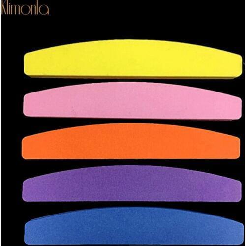 50pcs/lot Nail Art Buffer Files 100/180 Mix Color Sanding Buffing Blocks UV Gel Remover Trimmer Manicure Care Tools