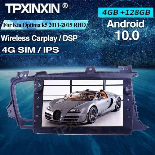 Wireless Carplay For Kia Optima k5 2011-2015 RHD Car Radio 4+128G Car Multimedia Player Radio Car GPS Navigtion Tape Recorder