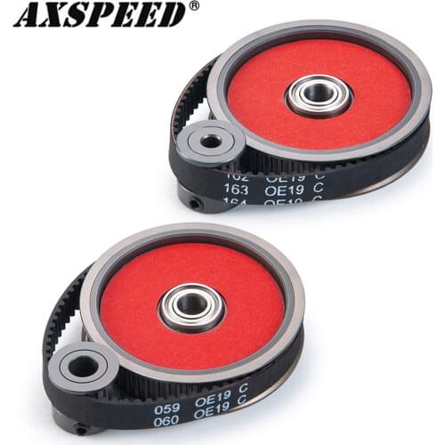 AXSPEED Belt Drive Transmission Gears System for 1/10 RC Crawler Axial SCX10 3.17/5.0mm Motor Gear Spare Parts