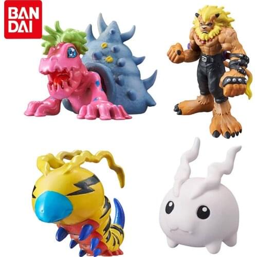 Bandai Genuine Gacha DIGIMON ADVENTURE Modeling Series VOL.8 Leomon Shellmon Kunemon Tokomon Action Figure Model Toys